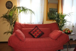 Divano nell'appartamento di Casa Vacanze Venezia