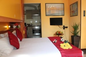Satellite TV in the room of Venice Holiday Apartment