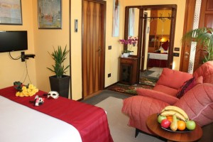 Area TV in camera di Appartamento Vacanze Venezia con digitale terrestre o TV satellitare (a scelta)